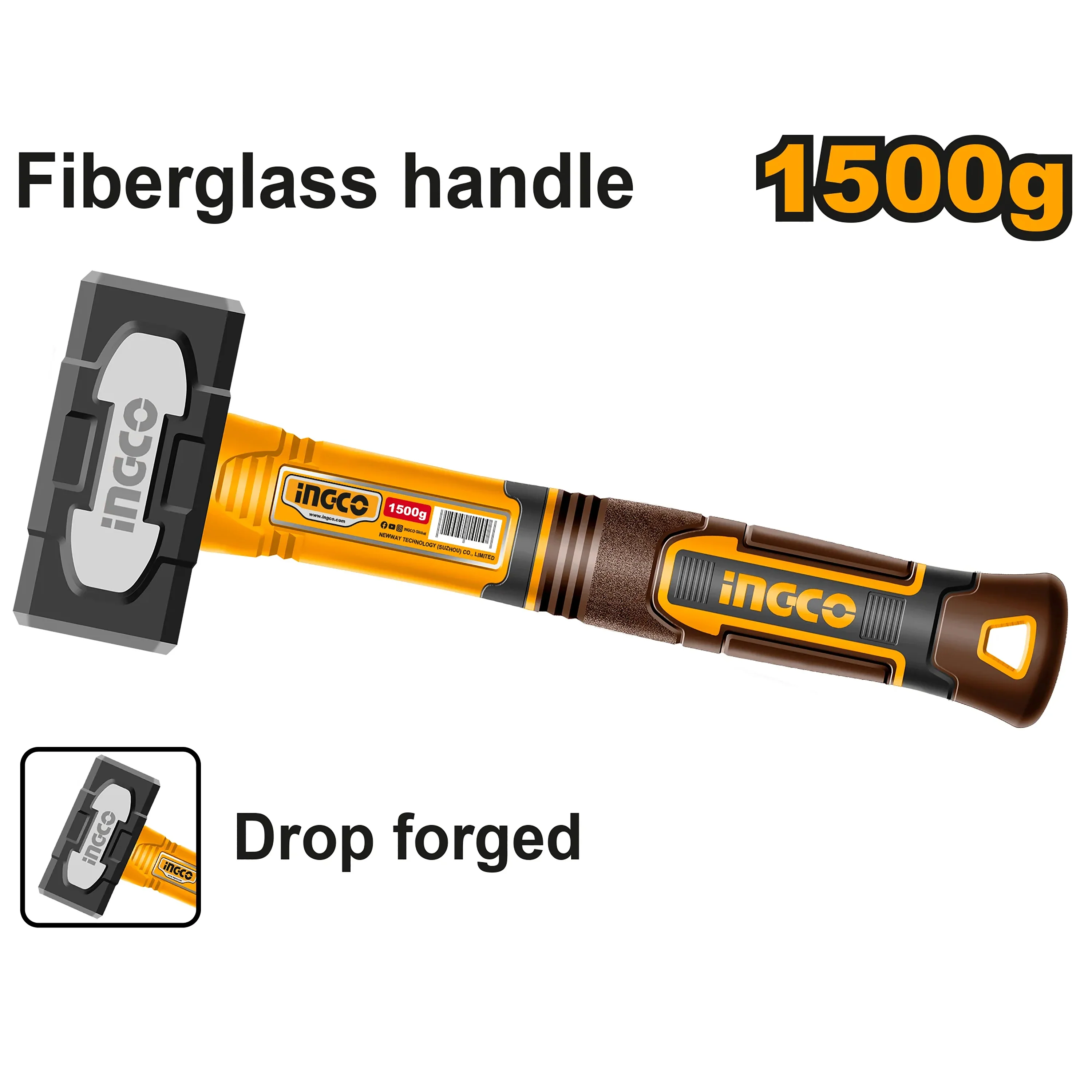 1500G Stoning Hammer Tools Innovative Forged Hammer Head HSTH81500 ING-HT