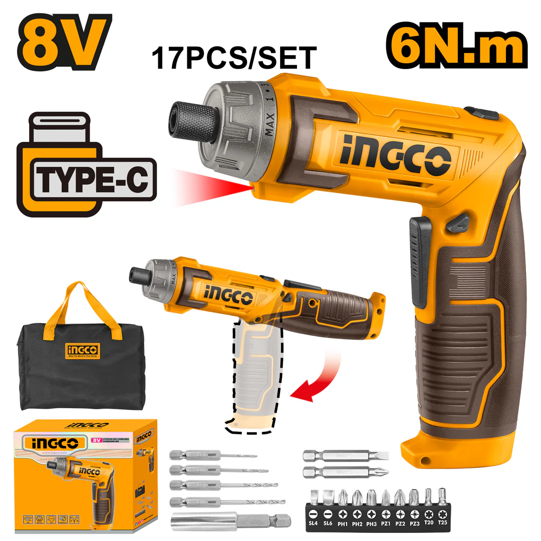8V / 1/4" Lithium-Ion Cordless Screwdriver CSDLI0802 ING-CT
