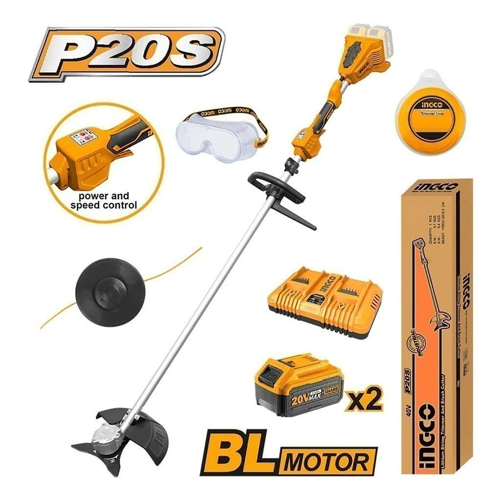 P20S 20V Cordless Lithium-Ion String Trimmer and Brushless Cutter CSTLI200285/CSTLI20028 ING-COR - Image 2