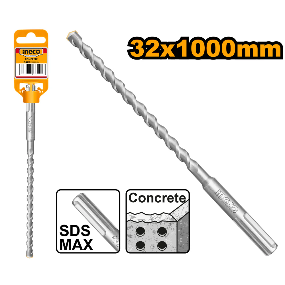 SDS MAX Masonry Hammer Drill Bit Single Flute DBH1243208 ING-AC
