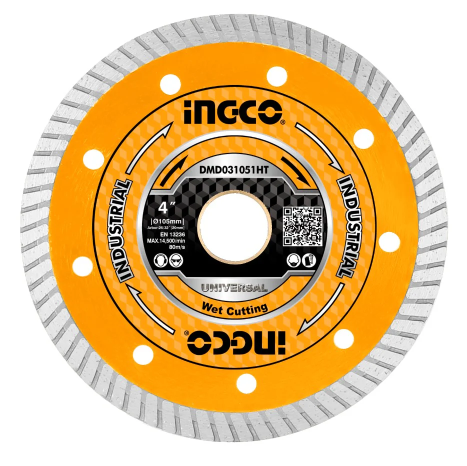 Industrial Ultrathin Diamond Disc Wet Cutting 4 Inch for Ceramic Tile Marble Brick DMD031051HT ING-AC