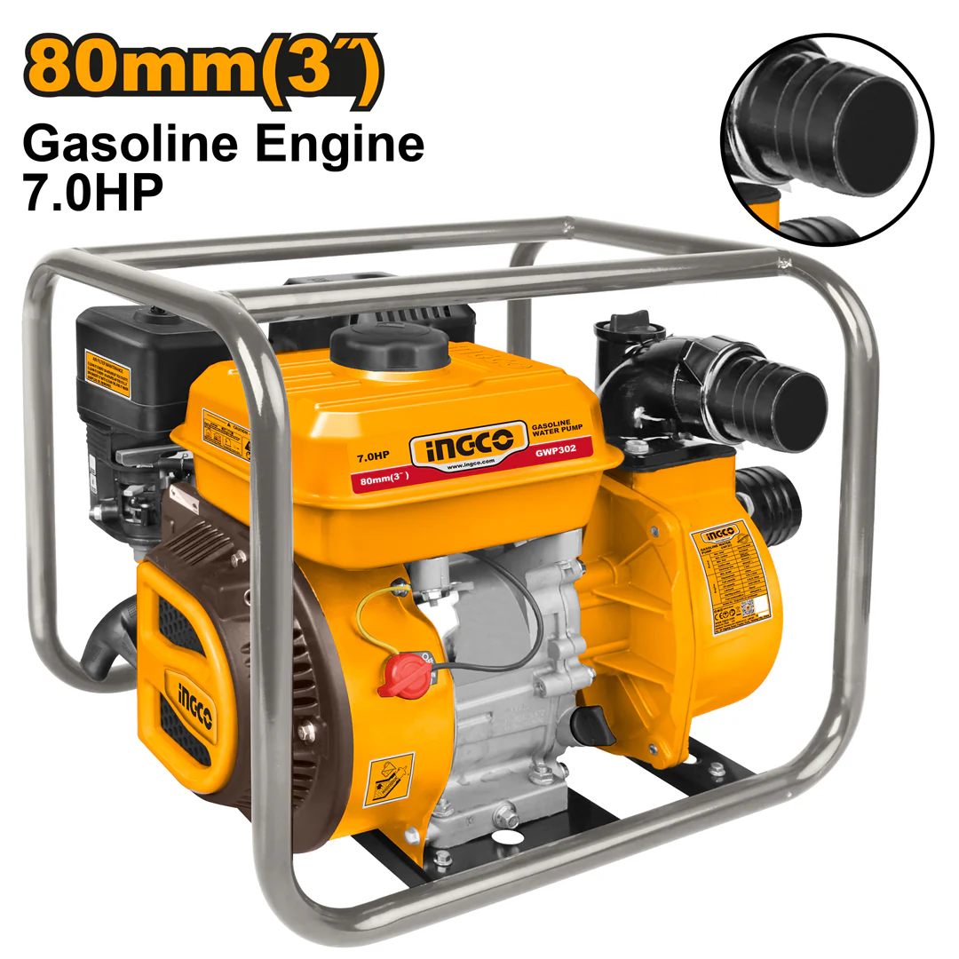 7.0HP Gasoline Engine Water Pump GWP302 ING-WP