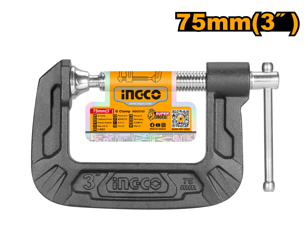 G Clamp 3 Inch Body Malleable Cast Iron HGC0103 ING-HT
