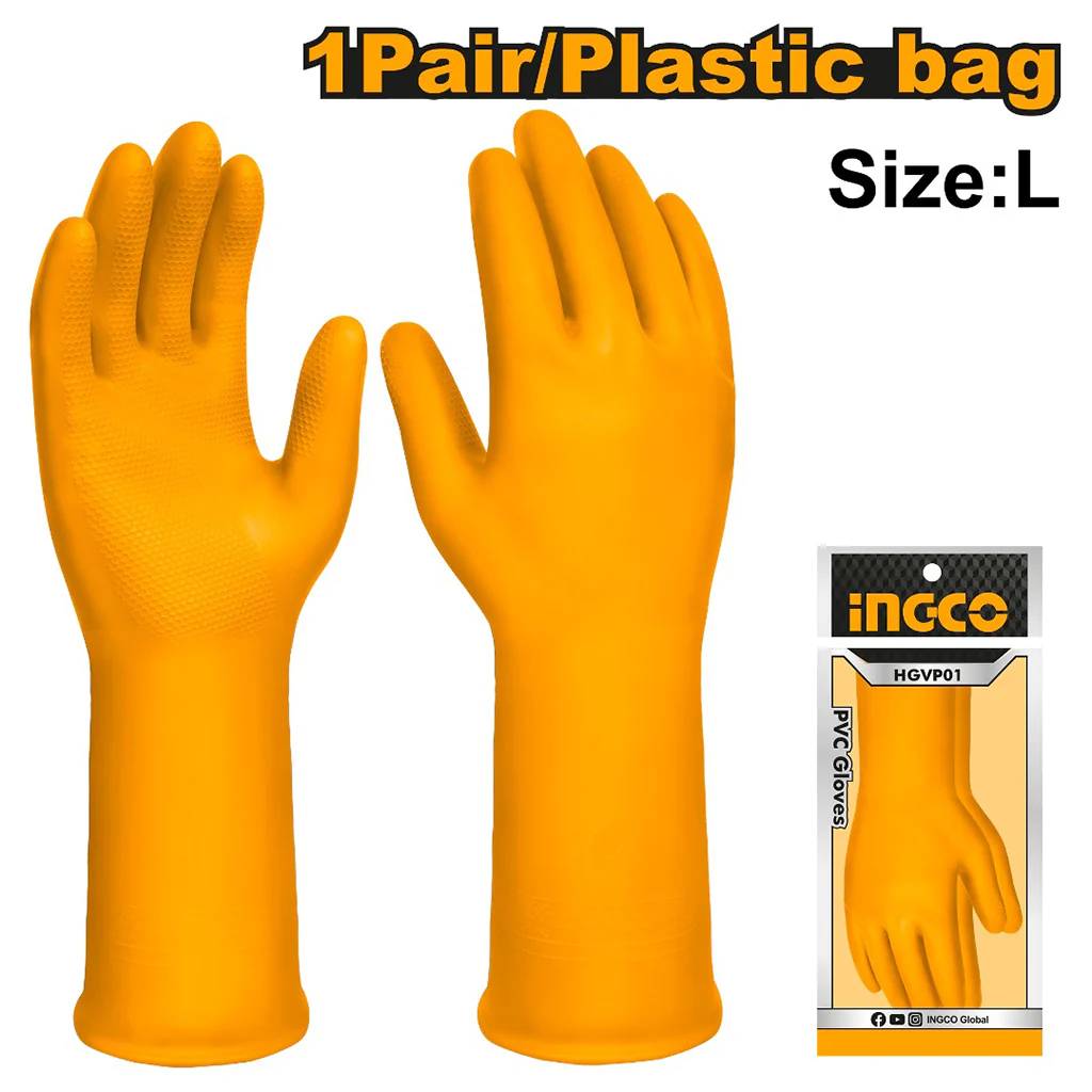 PVC Safety Gloves 32cm HGVP01 ING-SE