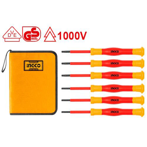6 Pcs Insulated Precision Screwdriver Screw Driver Set HKIPSD0601 ING-HT