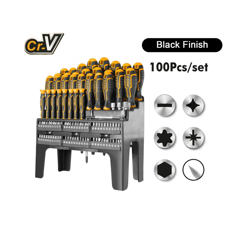 100 Pcs Screwdriver Set CR-V Material HKSD10028 ING-HT - Image 3