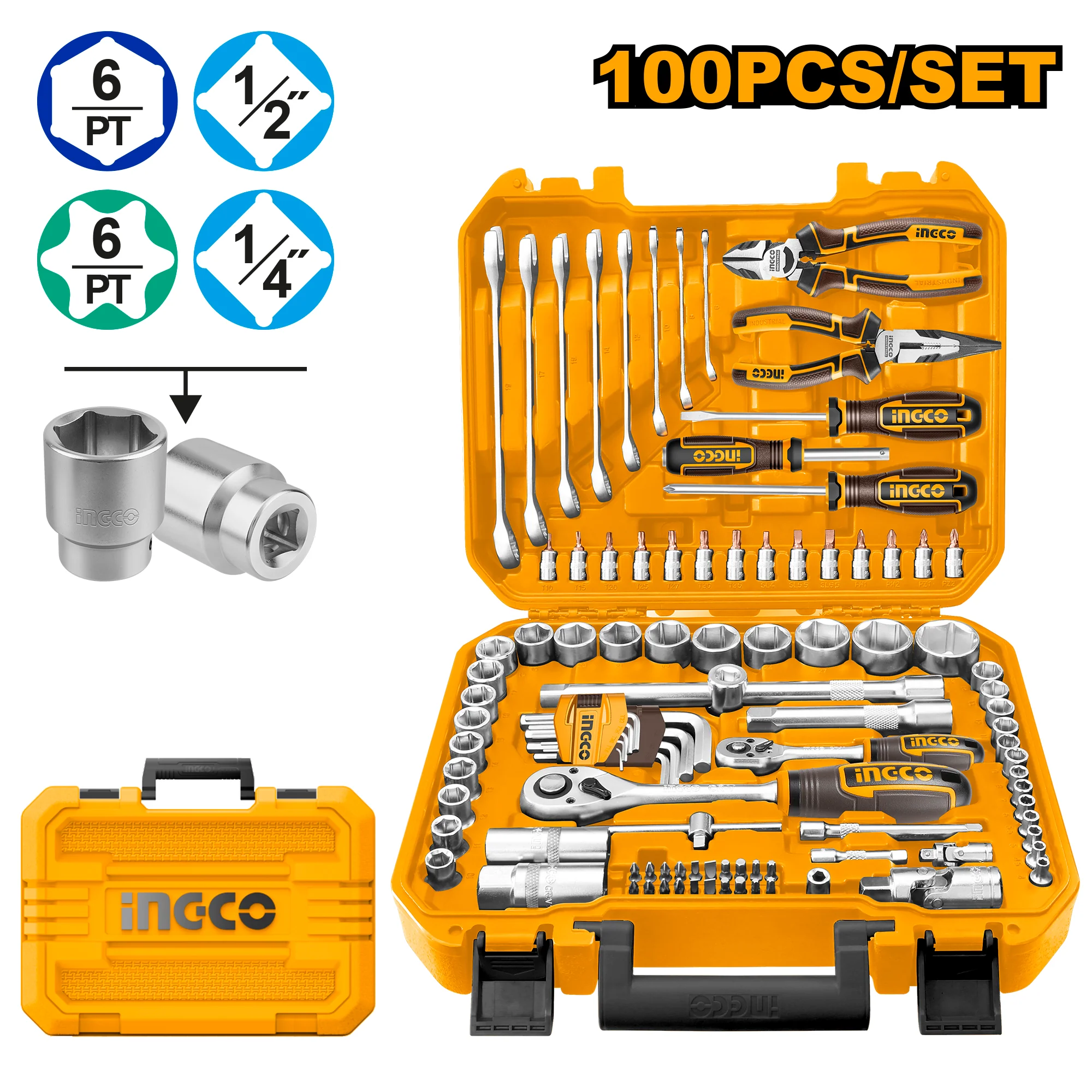 100 Pcs Tools Set HKTHP21001 ING-HT
