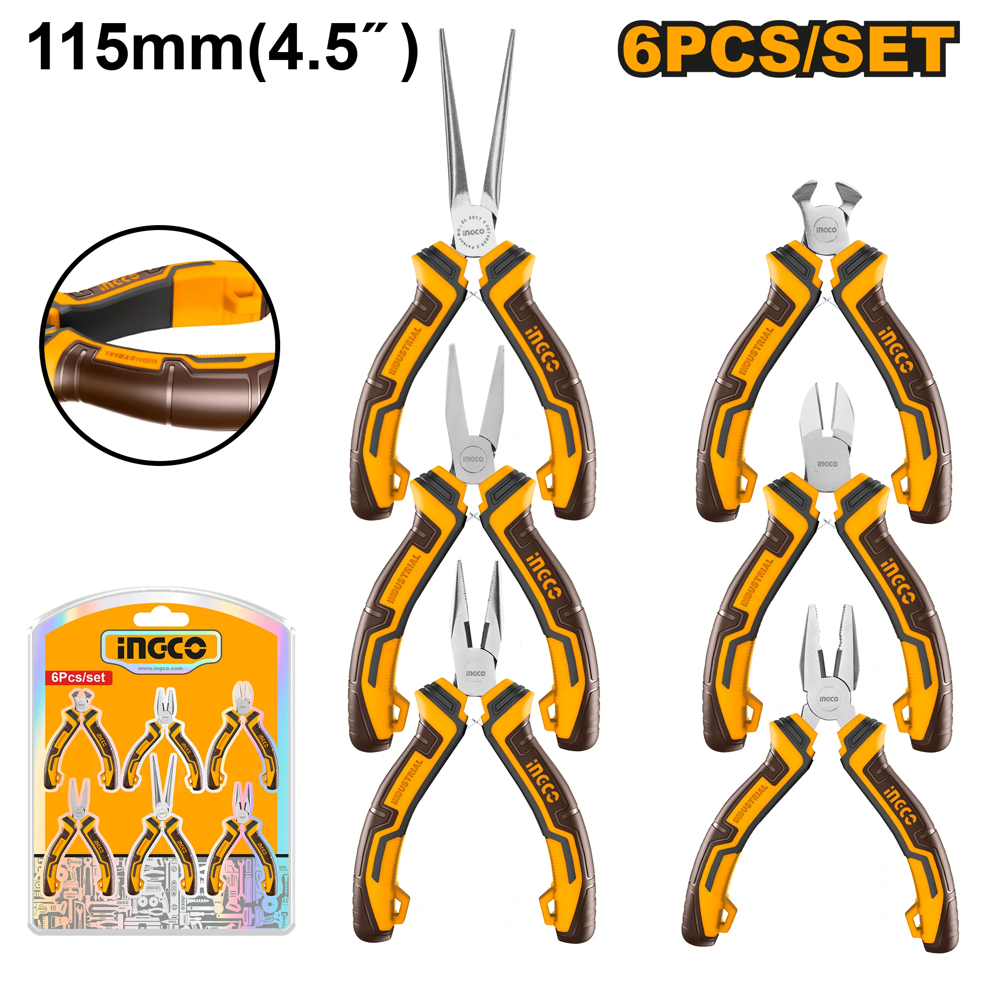 6 Pcs Mini Pliers Set HMPS06115 ING-HT