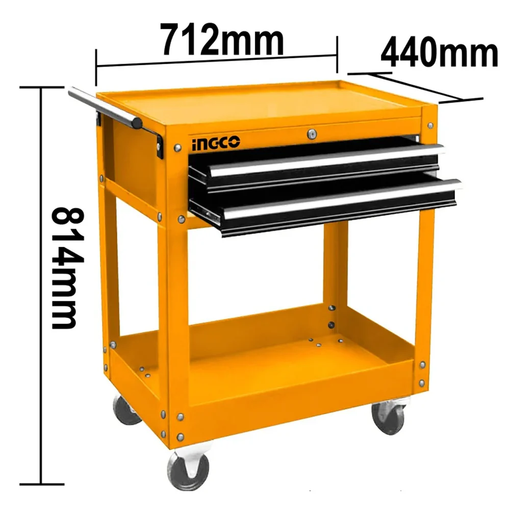 Tool Cart 2 Drawer with 2 Trays HPTCT021 ING-TS - Image 2