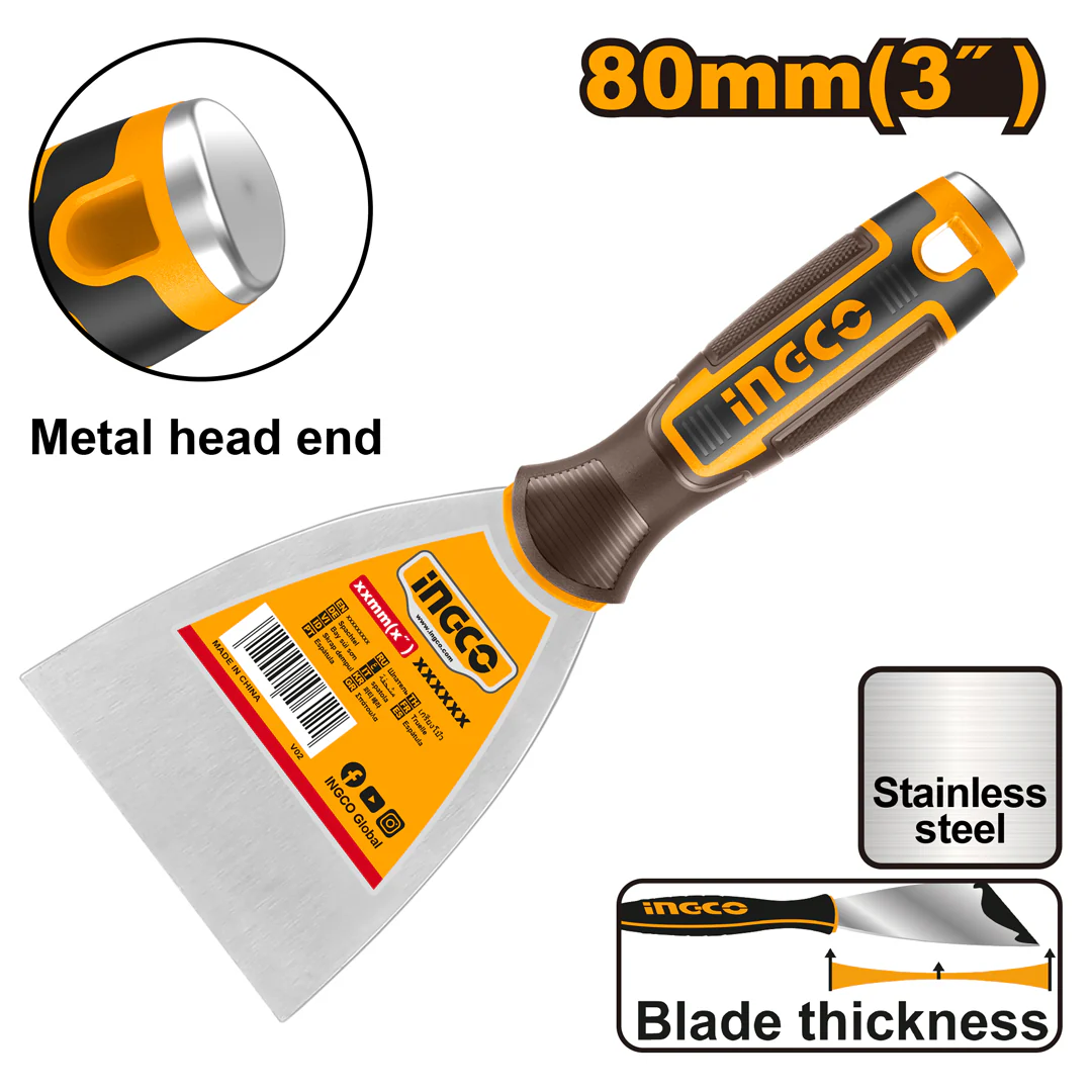 Putty Trowel Stainless Steel 3 Inches HPUT08080 ING-HT