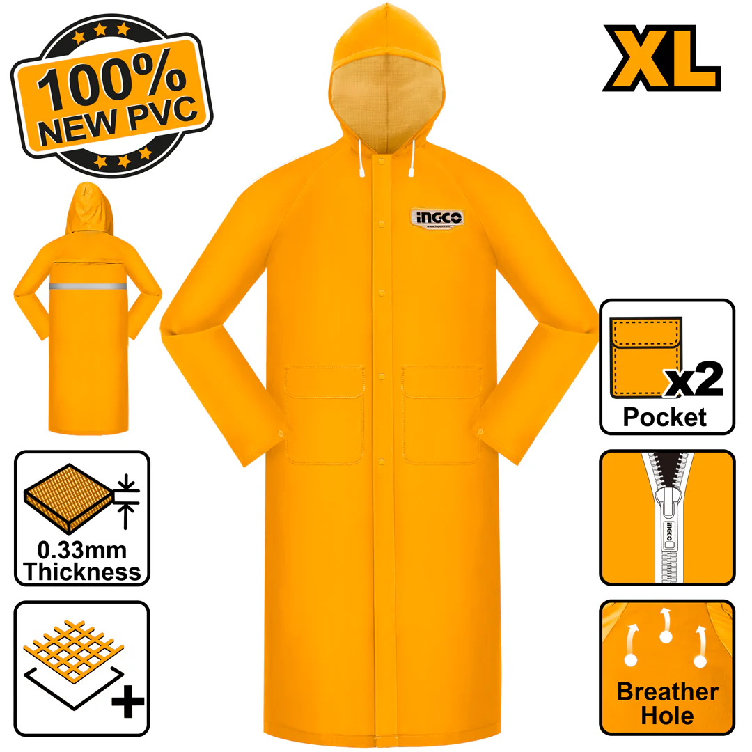 Rain Coat 100% New PVC Material (Extra Large) HRCTL031.XL ING-RC