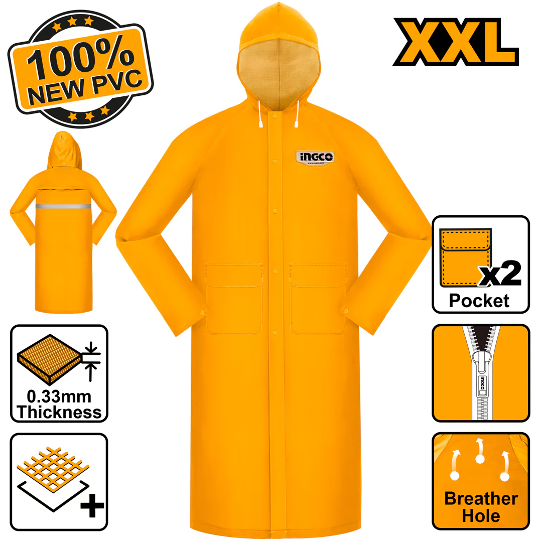 Rain Coat 100% New PVC Material (XXL) HRCTL031.XXL ING-RC