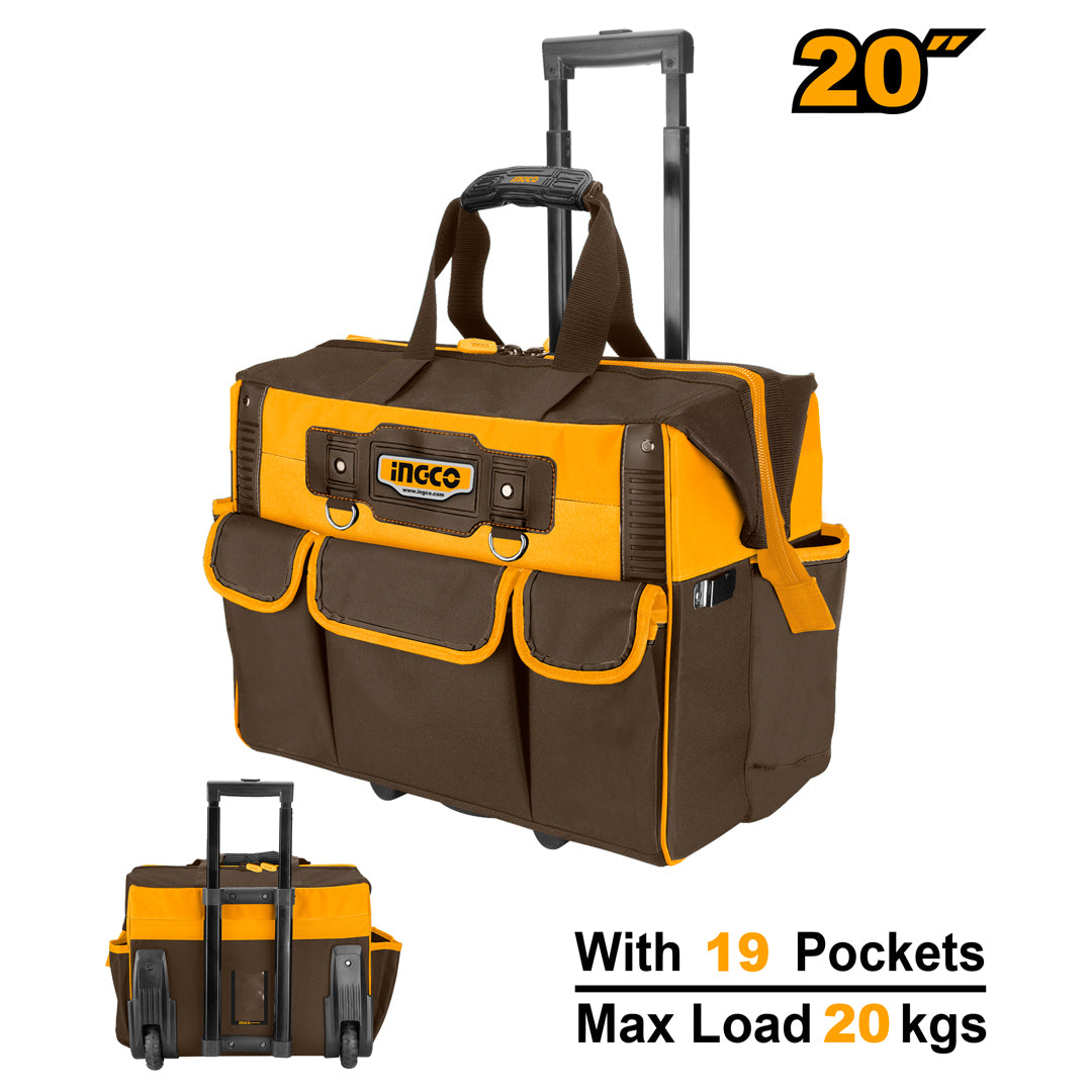 20 Inch Industrial Rolling Rigid Tool Bag Organizer Box HRRTB2015 ING-TS