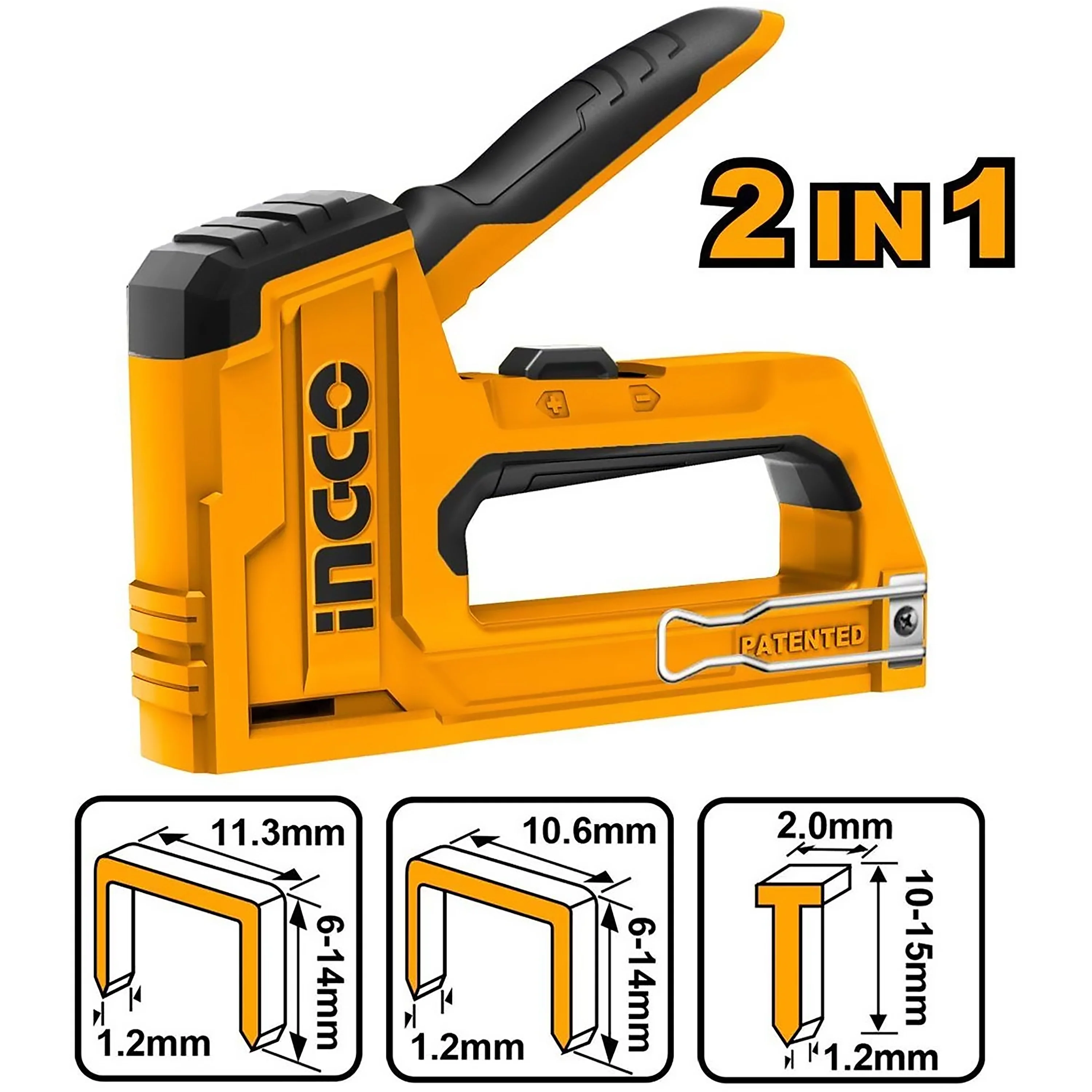 2 in 1 Super Select Staple Gun Tacker Tucker HSG1406 ING-HT
