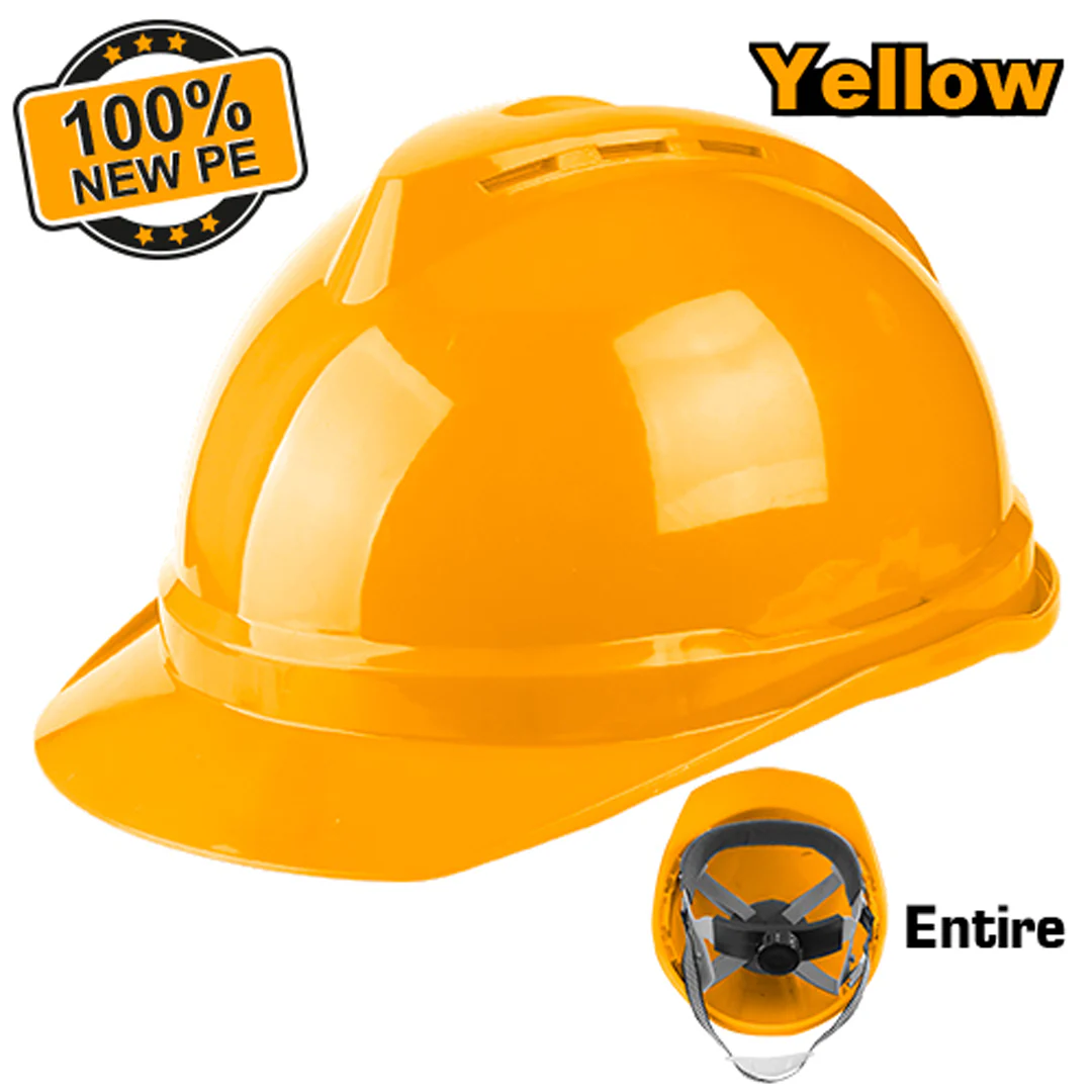 Safety Helmet PE Shell with Vents & Chinstrap HSH201 ING-SE