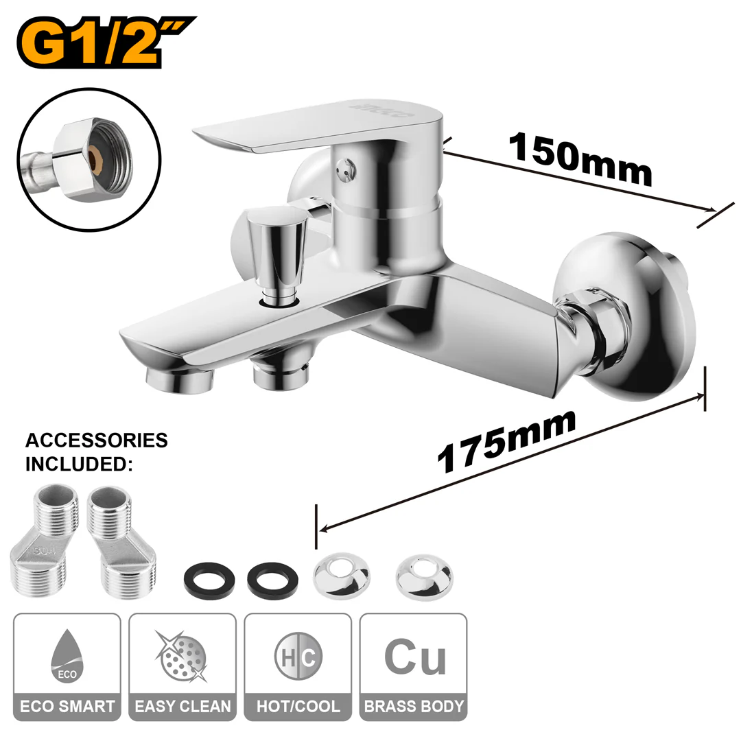 Industrial Single Lever Bath-Shower Mixer HSLBM31001 ING-AC - Image 2