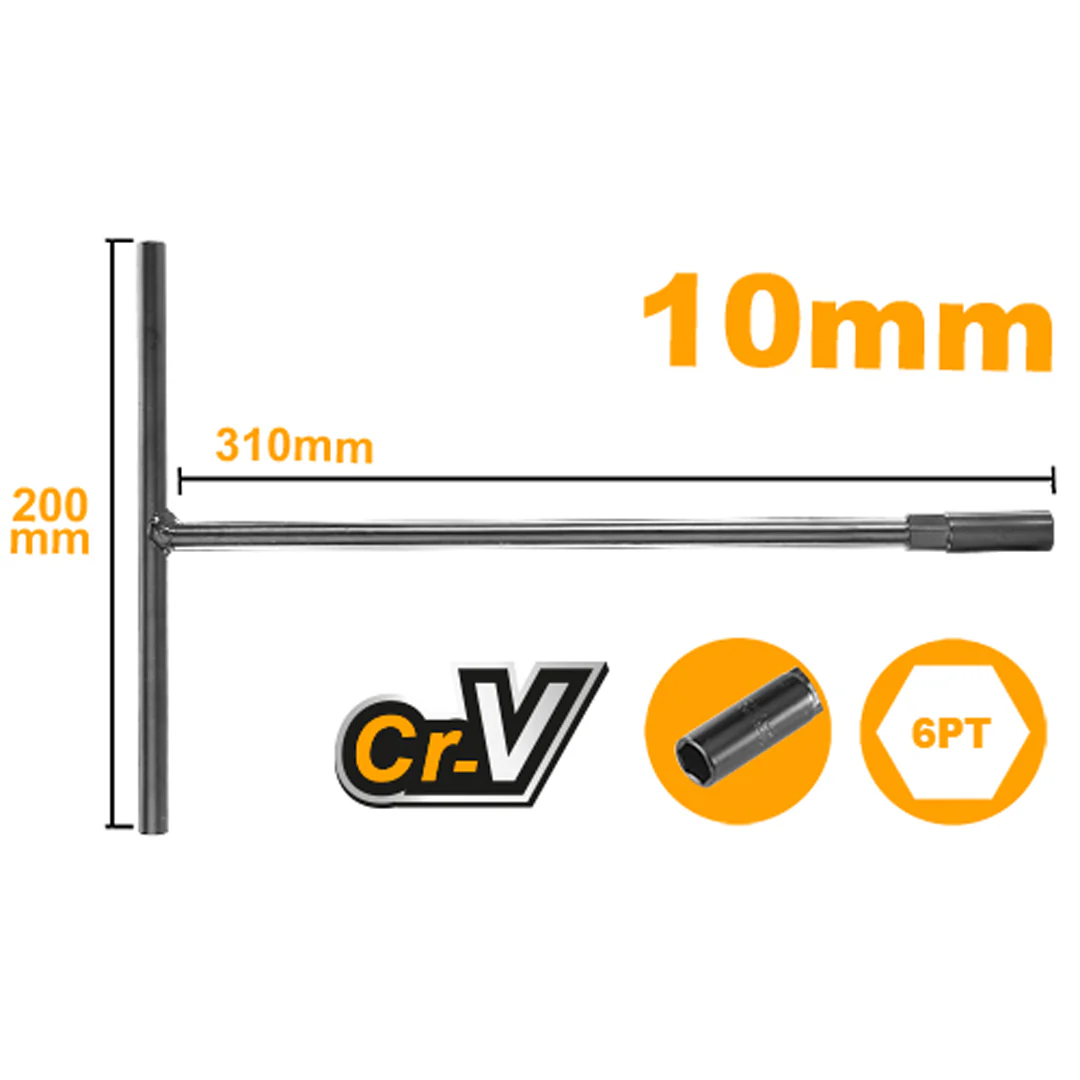 T-Handle Socket Wrench 10mm HTSWB1008 ING-HT - Image 2