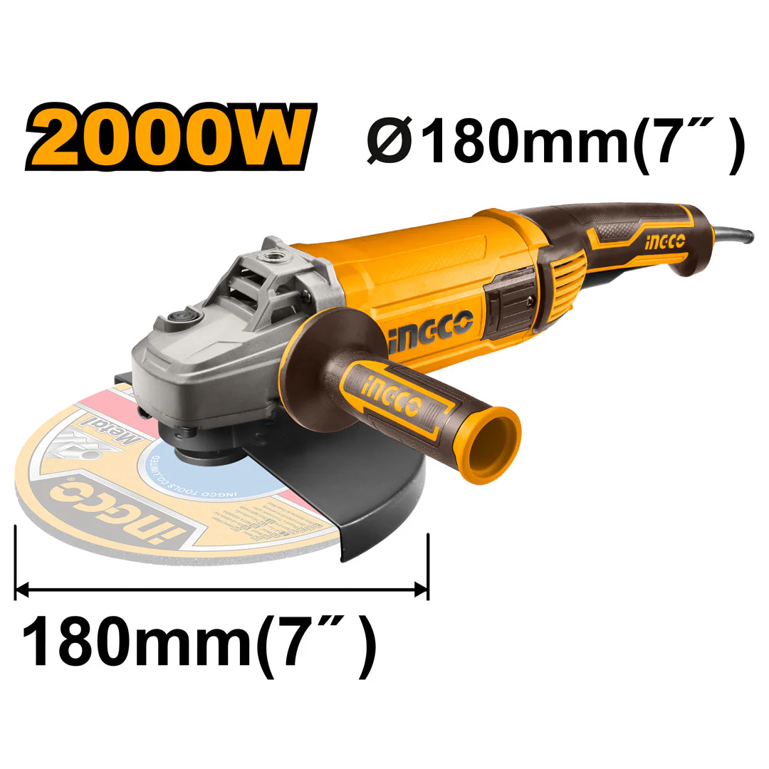 Industrial 4inches-7inches Electric Angle Grinder 1100W-2000W ING-PT - Image 2