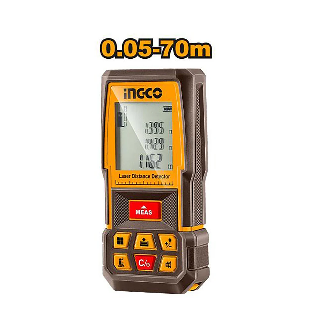 Ingco 2PCS Combo Kit Laser Distance Detector with Steel Measuring Tape HLDD241201 ING-PT - Image 3