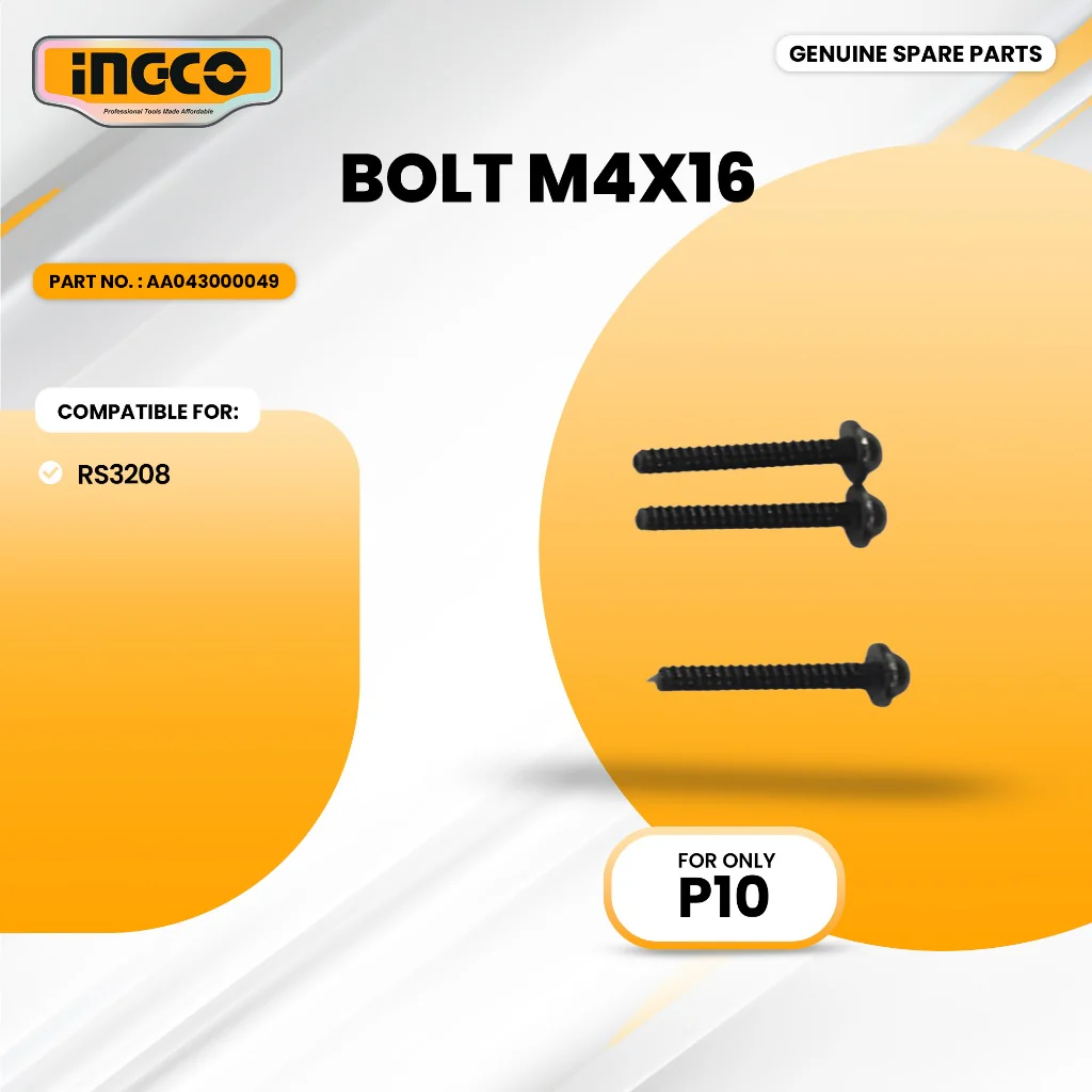 INGCO AA043000049 Bolt M4x16