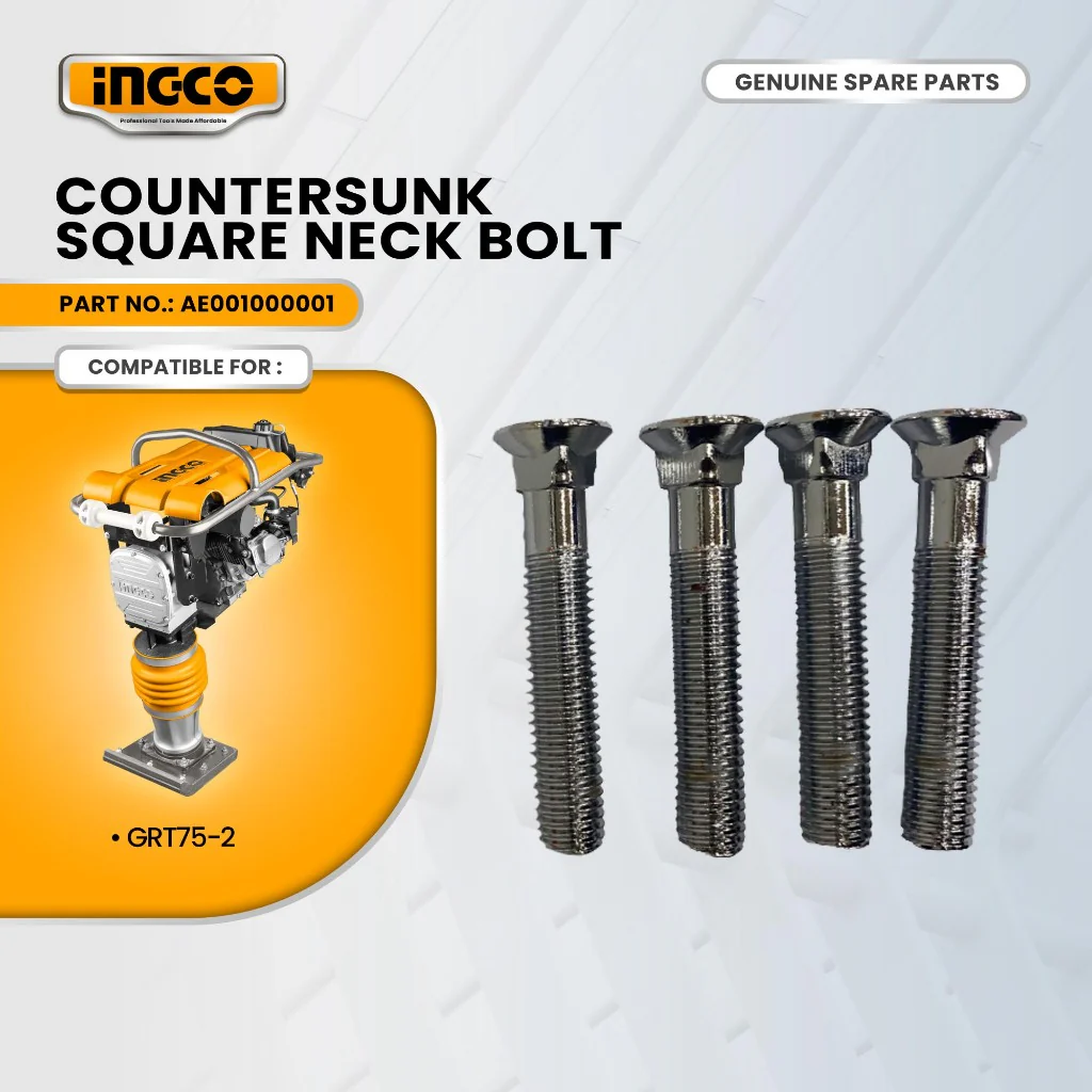 INGCO AE001000001 Countersunk Square Neck Bolt