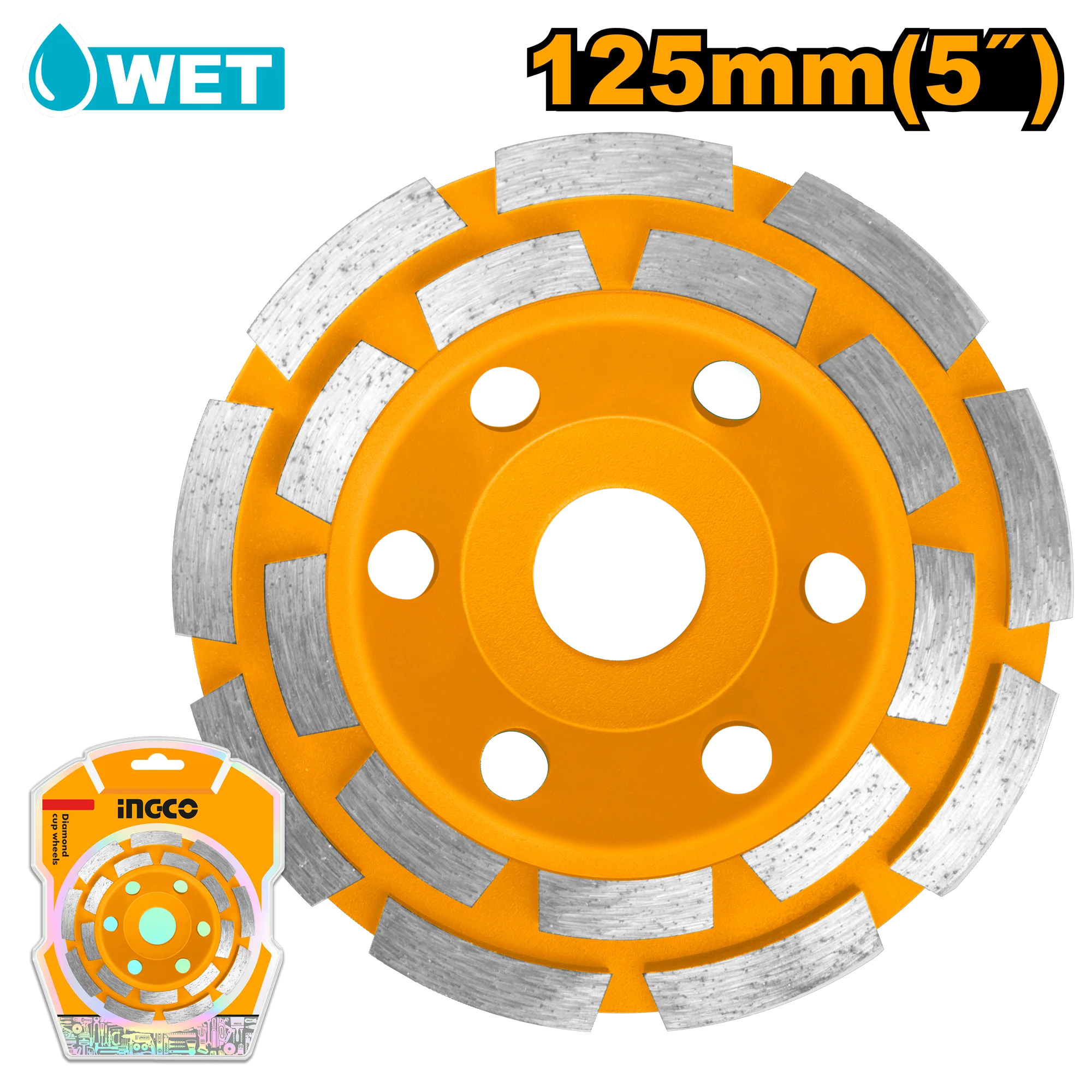 125mm(5in) 20PCS/Set Diamond Cup Wheels Disc ING-AC - Image 2