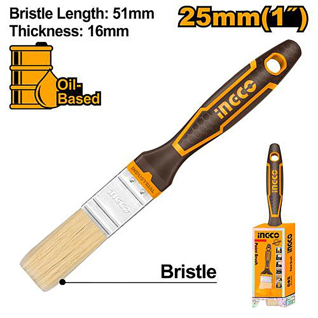 High Quality Bristles Paint Brush For Oil-Based Paint (1inch-3inch) ING-HT