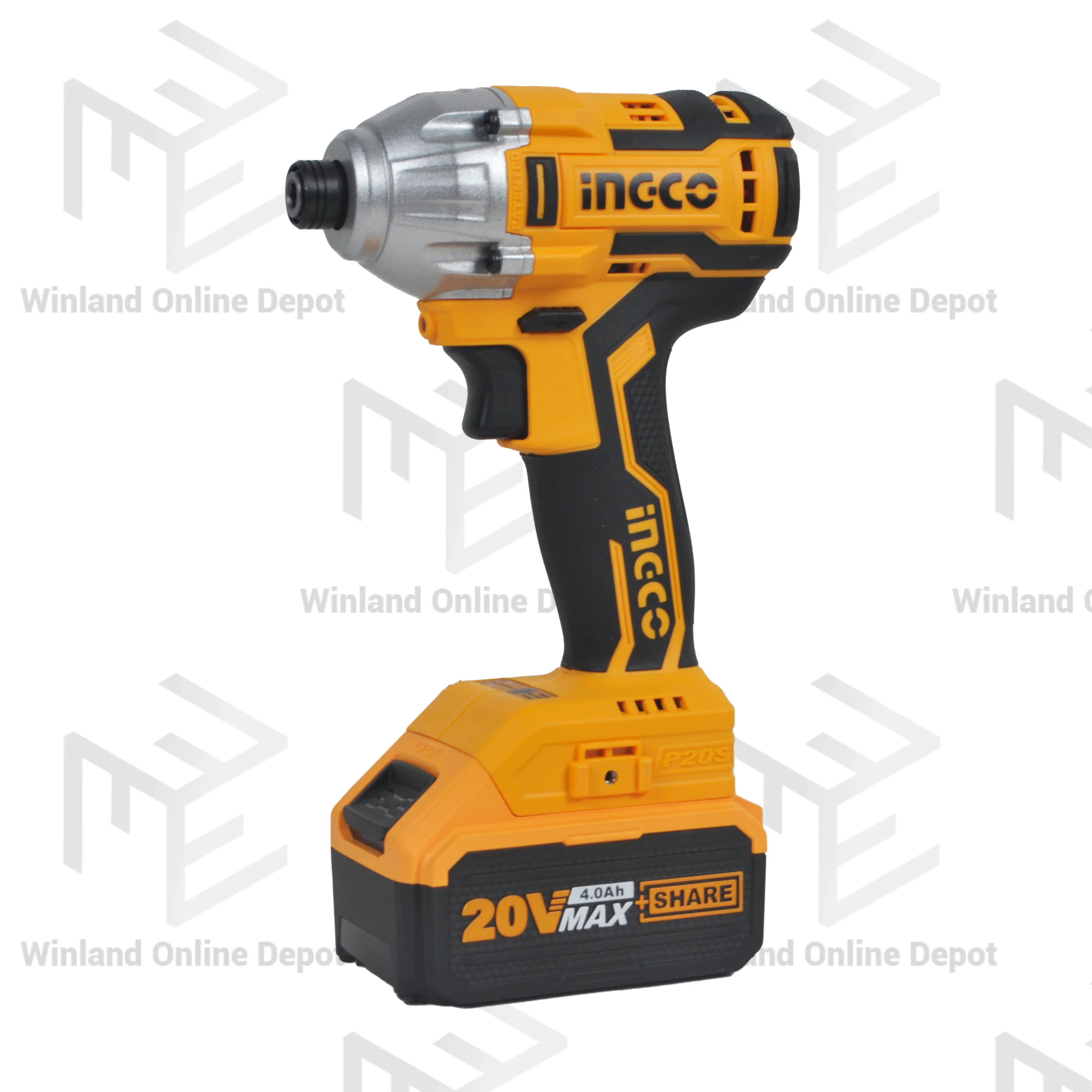 INGCO Lithium-Ion Cordless 4pcs Combo Kit Cordless Circular Saw Cordless Drill Cordless Impact Driver Cordless Jigsaw CKLI2010 - Image 4