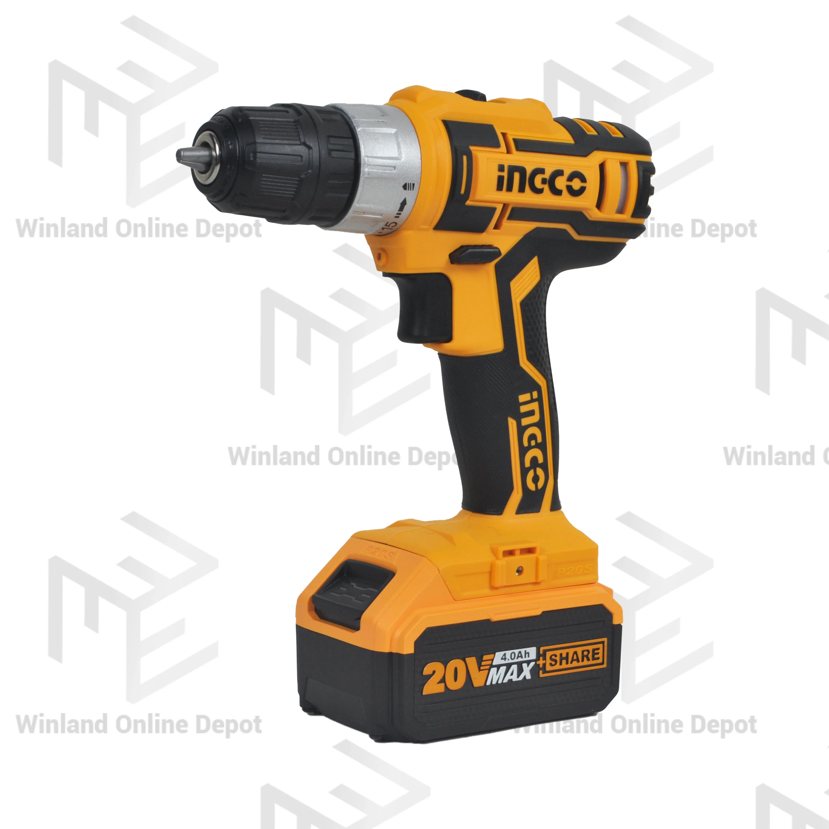 INGCO Lithium-Ion Cordless 4pcs Combo Kit Cordless Circular Saw Cordless Drill Cordless Impact Driver Cordless Jigsaw CKLI2010 - Image 5