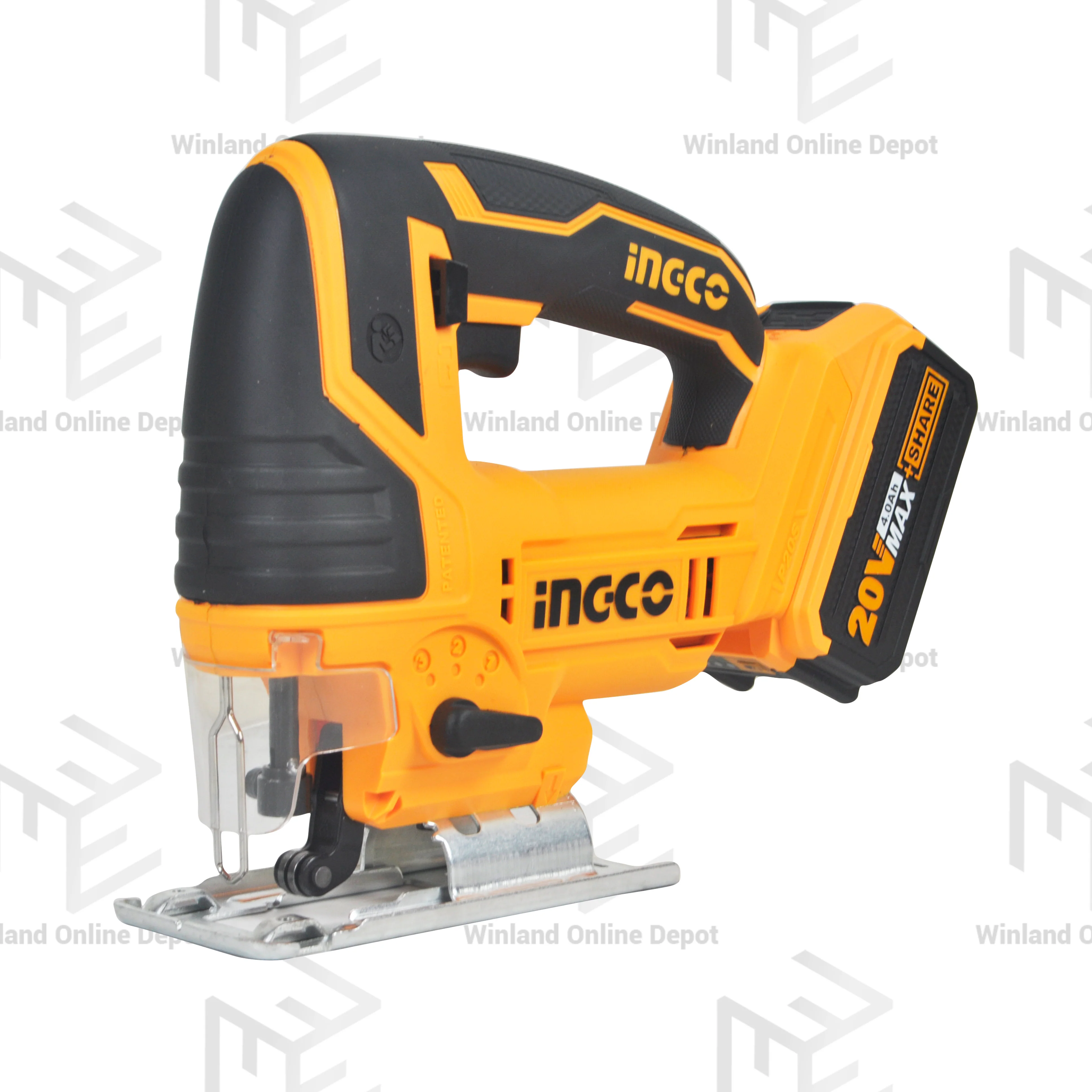 INGCO Lithium-Ion Cordless 4pcs Combo Kit Cordless Circular Saw Cordless Drill Cordless Impact Driver Cordless Jigsaw CKLI2010 - Image 6