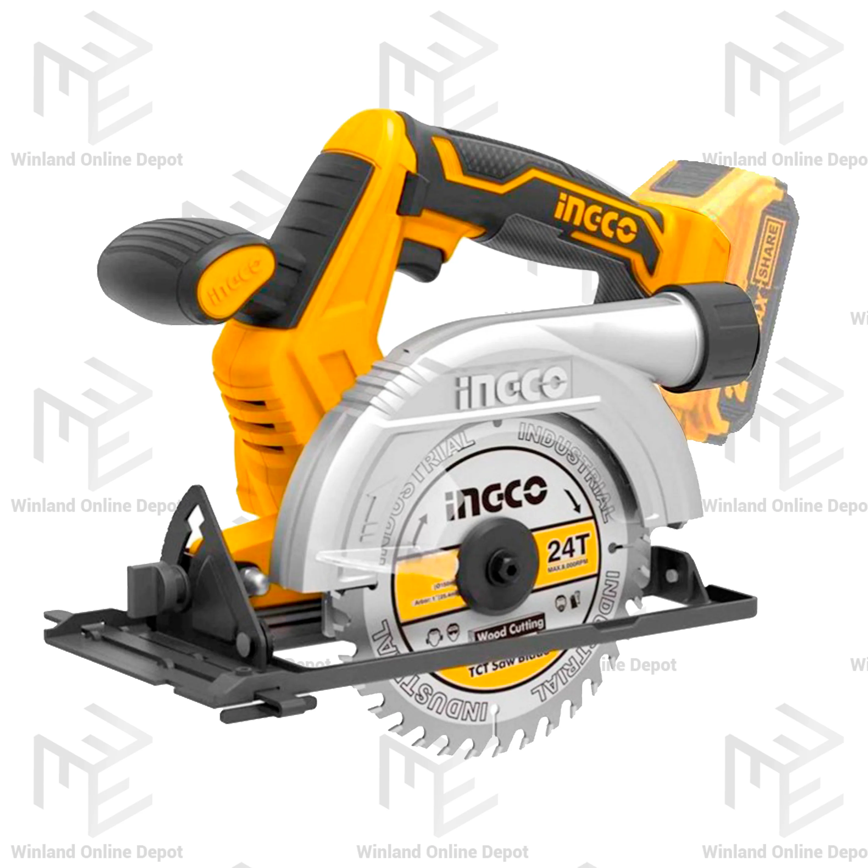 INGCO Lithium-Ion Cordless 4pcs Combo Kit Cordless Circular Saw Cordless Drill Cordless Impact Driver Cordless Jigsaw CKLI2010 - Image 7