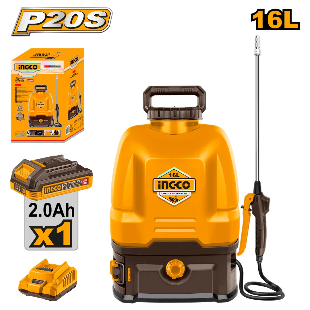 P20S/20V 16L Lithium-Ion Knapsack Garden Disinfectant Backpack Sprayer CSPLI2016/CSPLI201644/CSPLI20162 ING-GT - Image 2