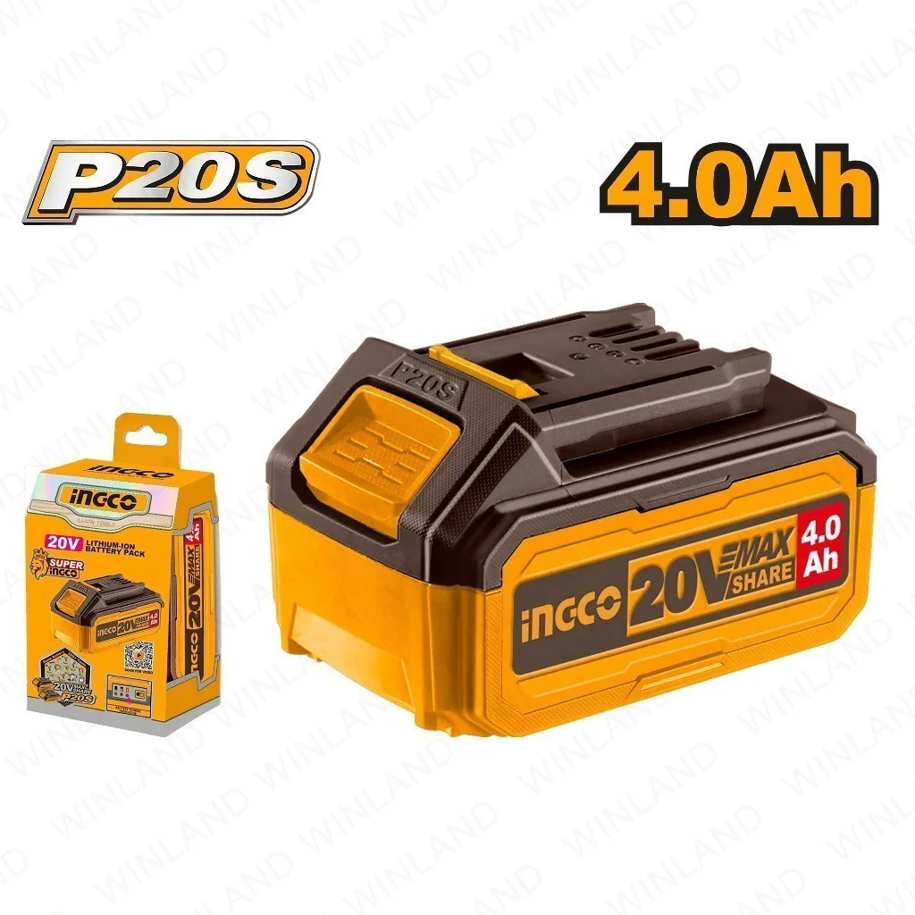 Ingco P20S 20V 4.0 Ah Lithium-Ion Battery Pack 4.0Ah Powershare for Cordless Power Tool - Image 8