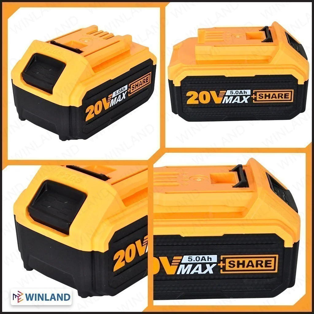 Ingco P20S 20V Lithium-Ion Battery Pack 5.0Ah for Cordless Power Tools ING-CT - Image 3
