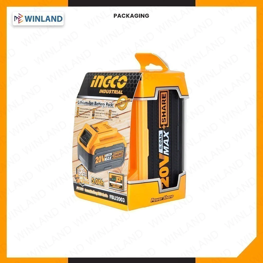 Ingco P20S 20V Lithium-Ion Battery Pack 5.0Ah for Cordless Power Tools ING-CT - Image 6