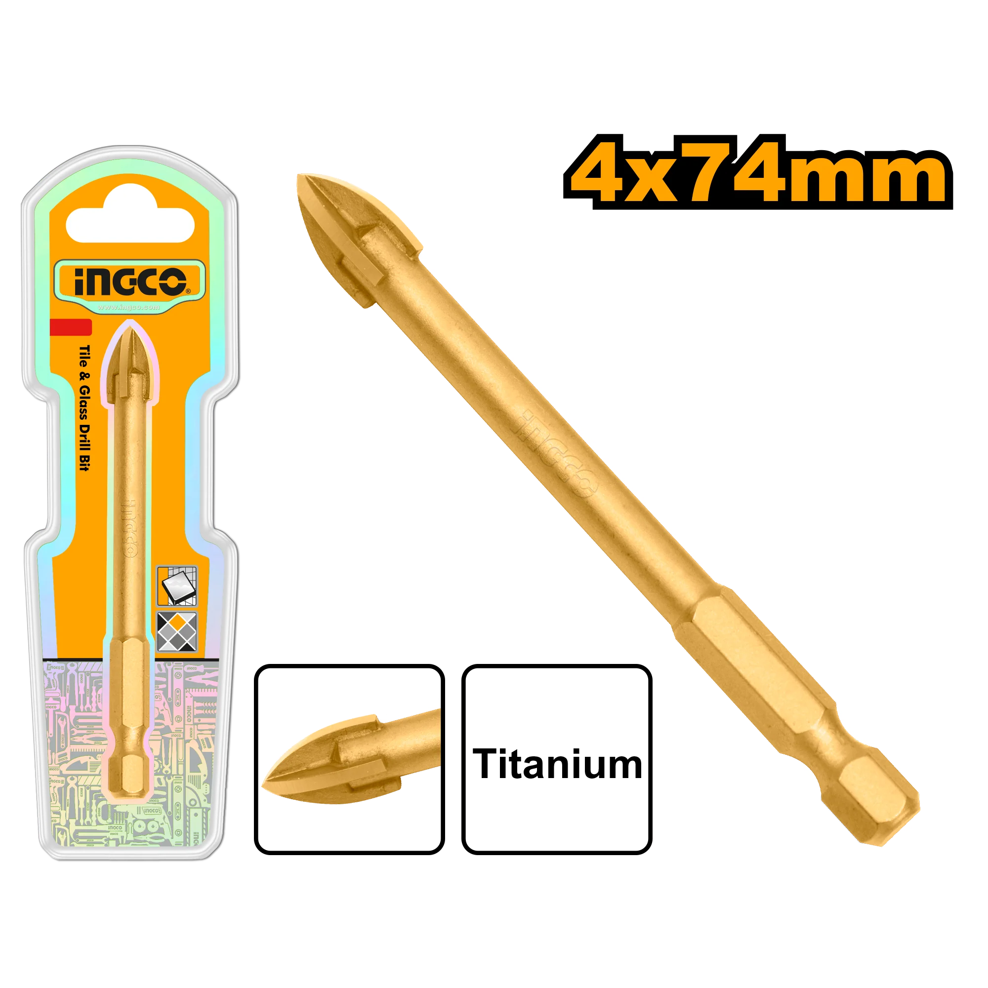Tile and Glass Drill Bit 4*74mm-10*85mm ING-AC - Image 2