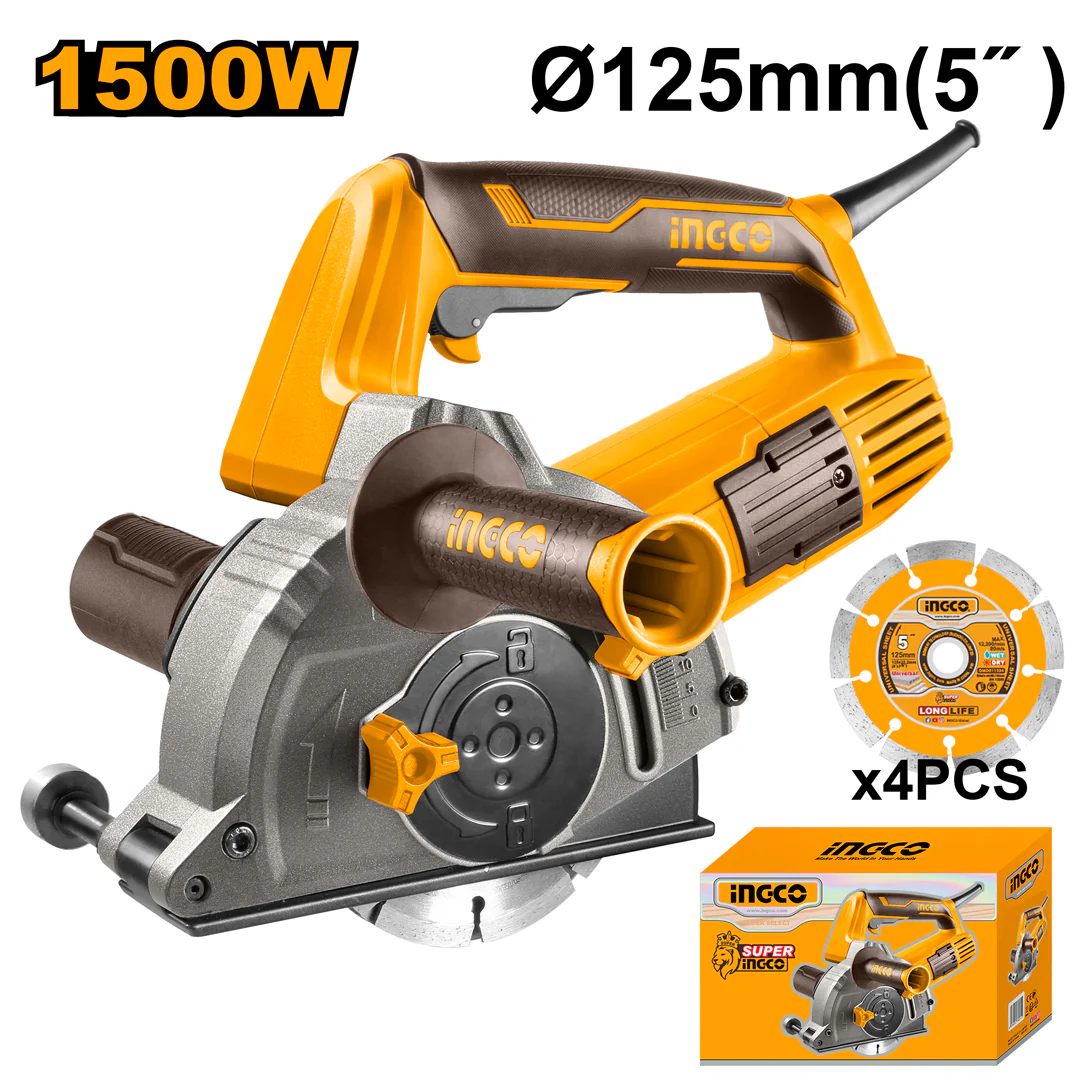 Concrete Wall Chaser Saw 125mm 1500W WLC15008 ING-PT