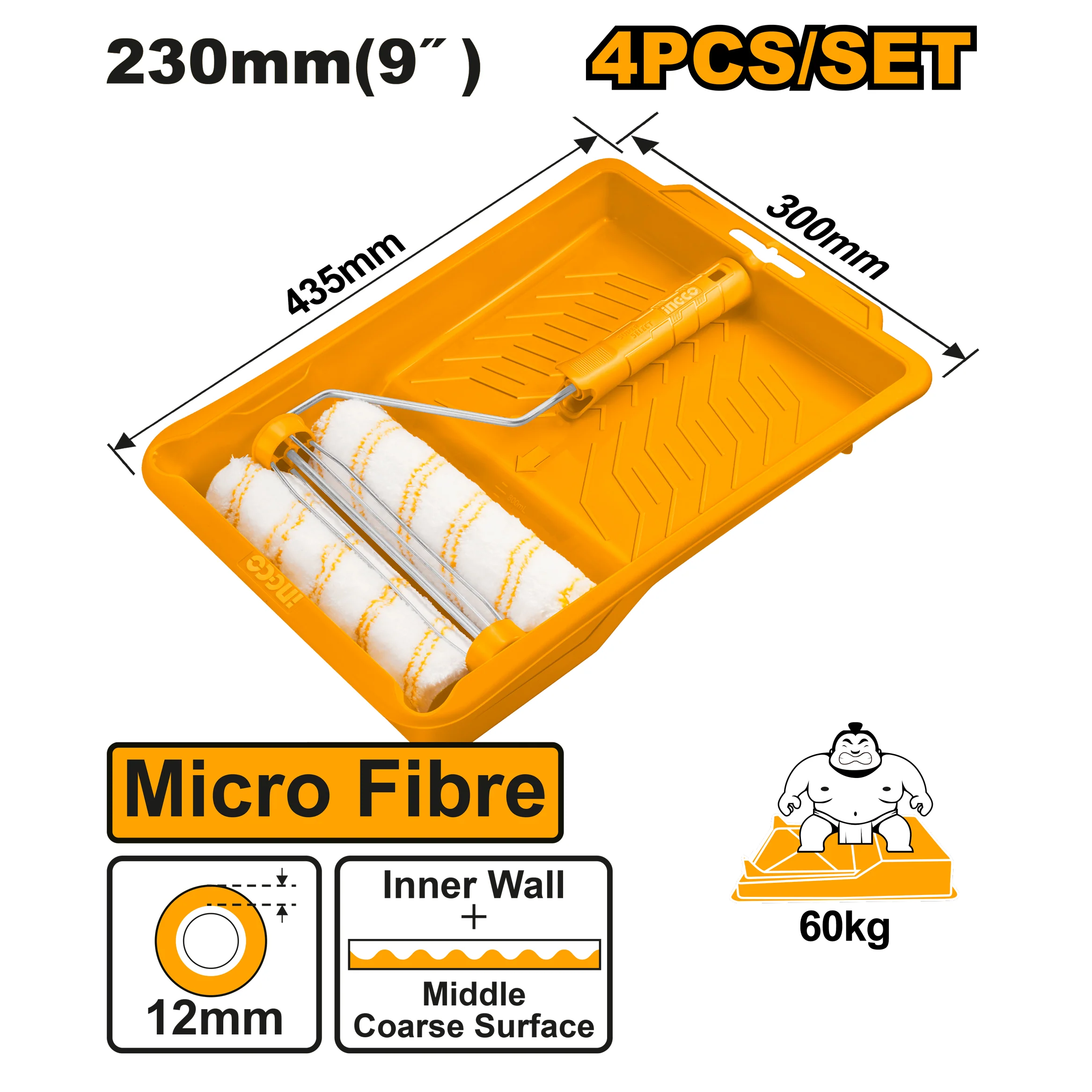 4-in-1 set cylinder paint brush hktcb042306 ING-CT - Image 3