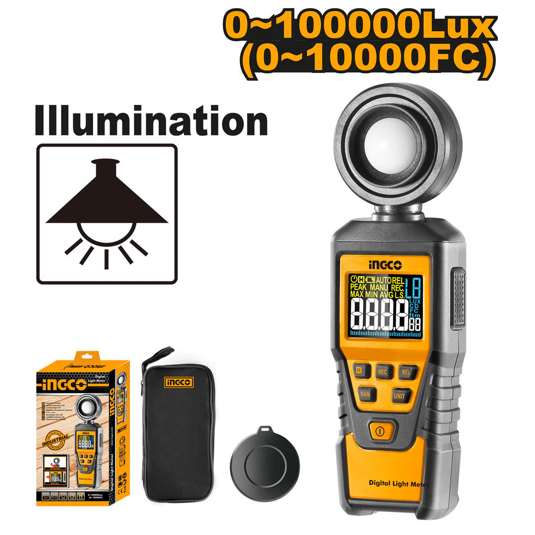 Ingco Digital LED Luxmeter Lux Meter 0~200000Lux ING-PT - Image 3