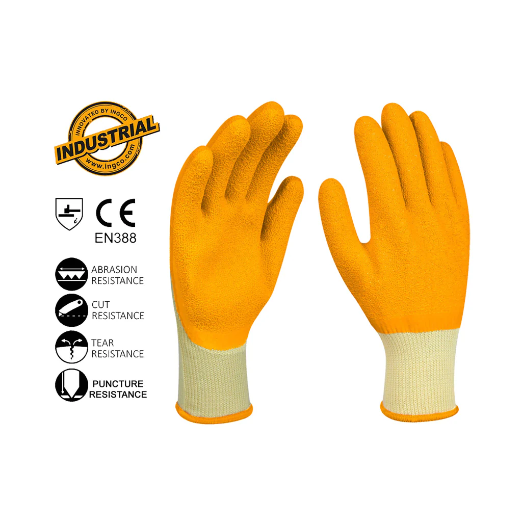 Industrial Latex Fully Coated Cotton Gloves HGVL04-XL ING-SE