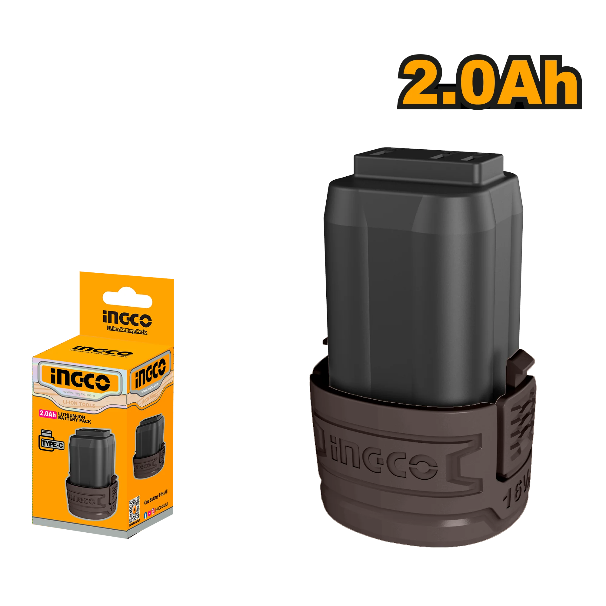 Lithium-Ion Battery Pack 16V 2.0AH M16 FBLI1620 ING-AC - Image 2