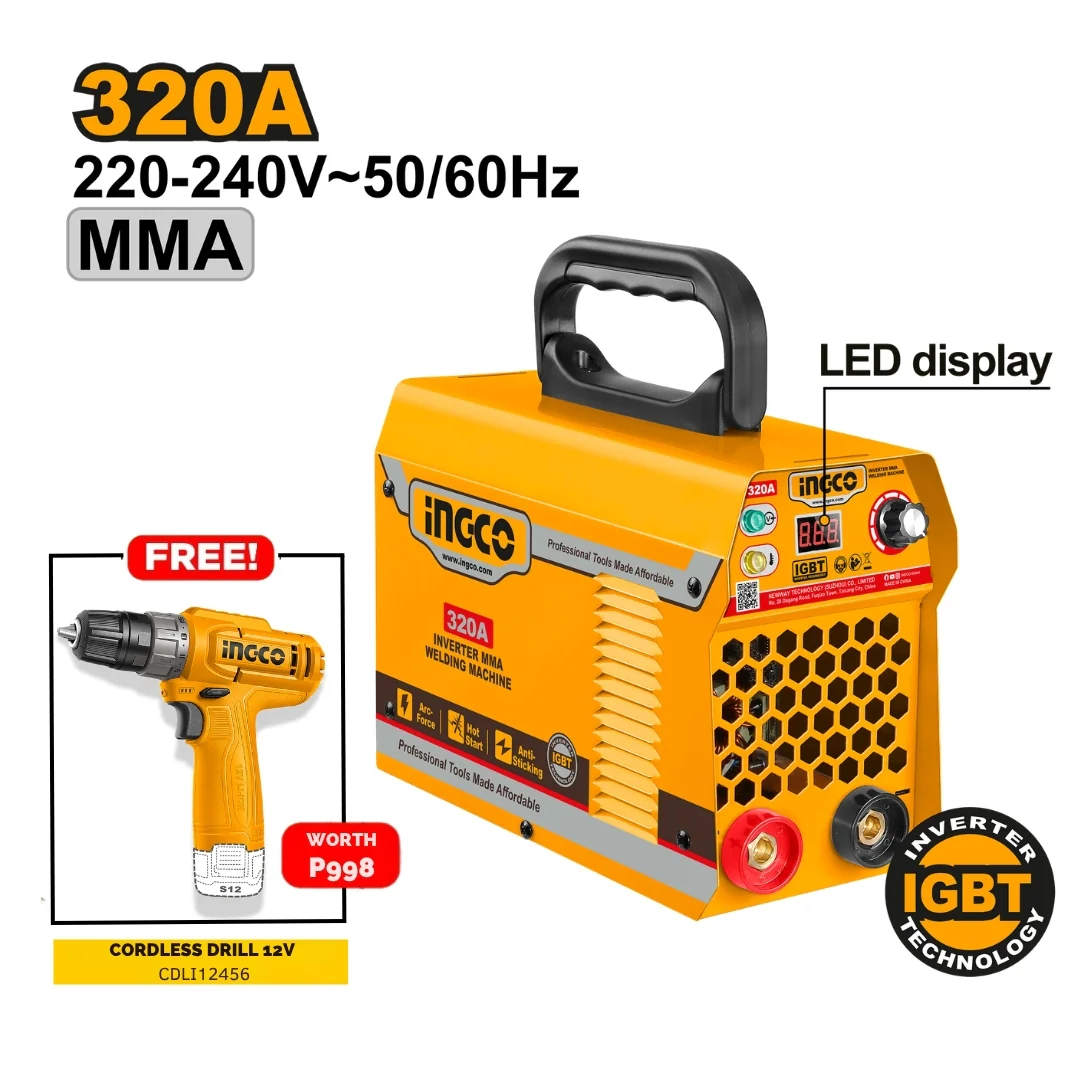 INGCO Portable Welding Machine Inverter IGBT ARC MMA ING-SS - Image 3