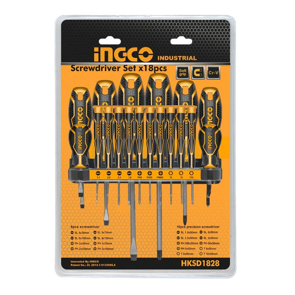 18 Pcs Screwdriver Set HKSD1828 ING-HT