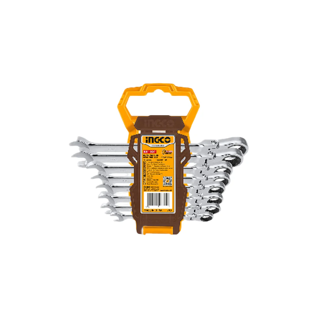 Ingco Set of 16 PCS Ring Ratchet Spanner Set HKSPAR2016 ING-HT - Image 3