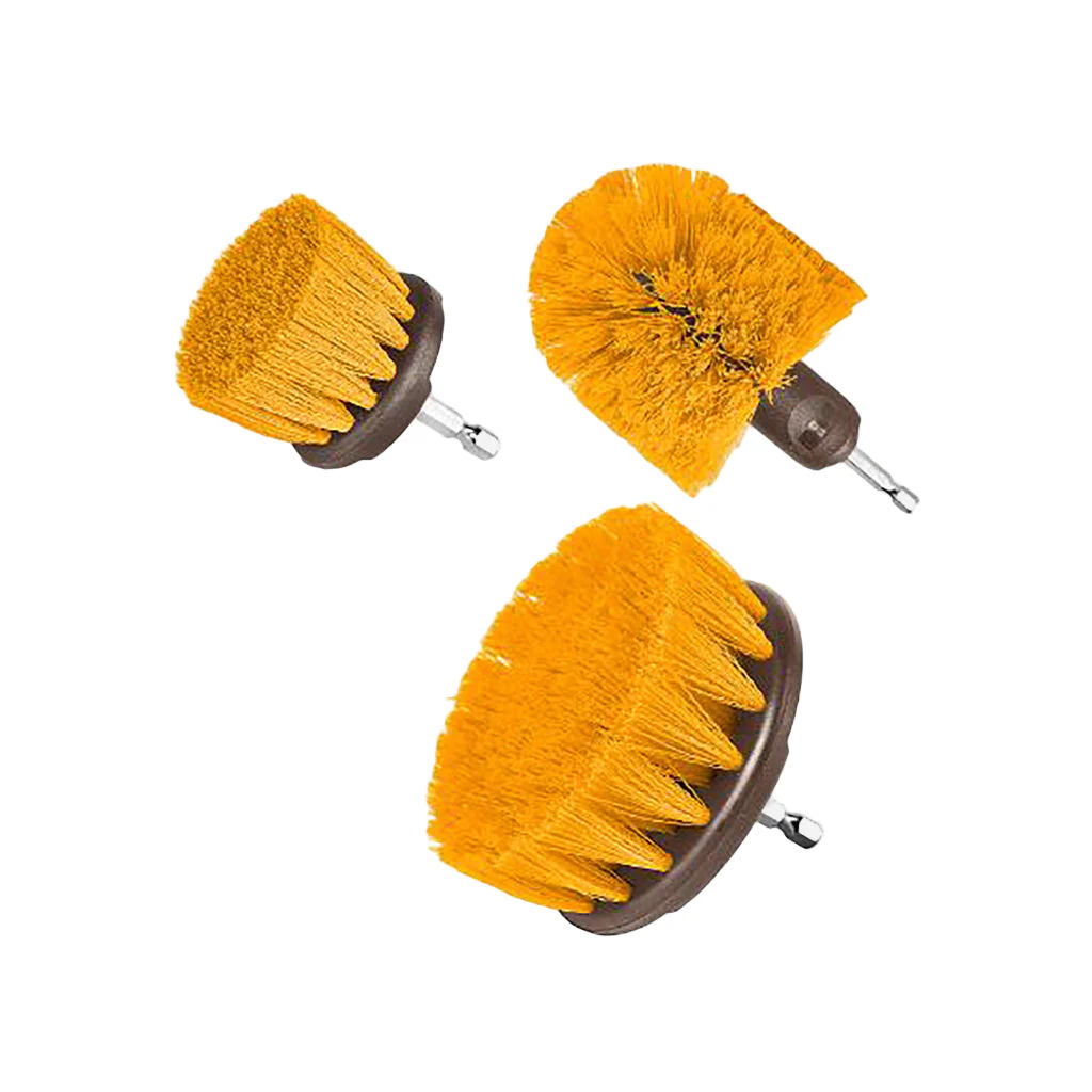 set of 3 pieces medium bristle brush cleaning set wcbm0301 ING-CT