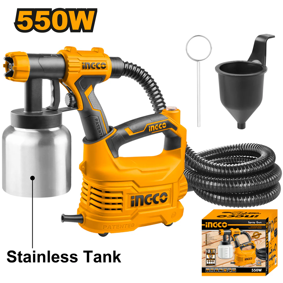 Floor Based Electric Paint Spray Gun with Aluminum Can SPG5008-2 ING-PT