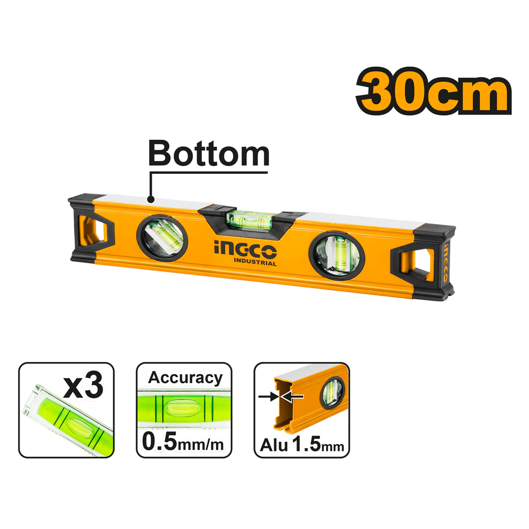 30cm Spirit Level Bar HSL08030 ING-MT