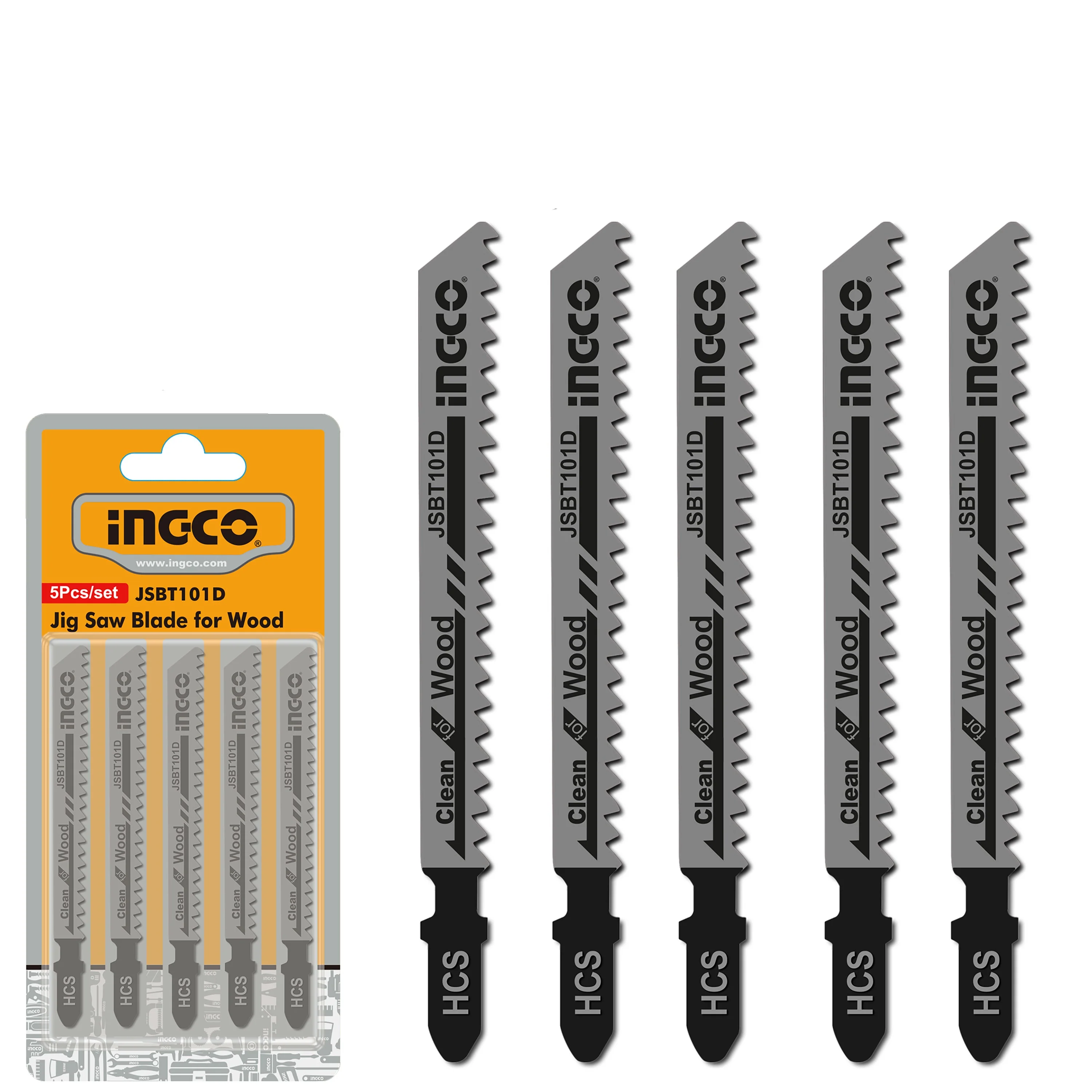 5 Pcs Jigsaw Blade JSBT101D ING-AC