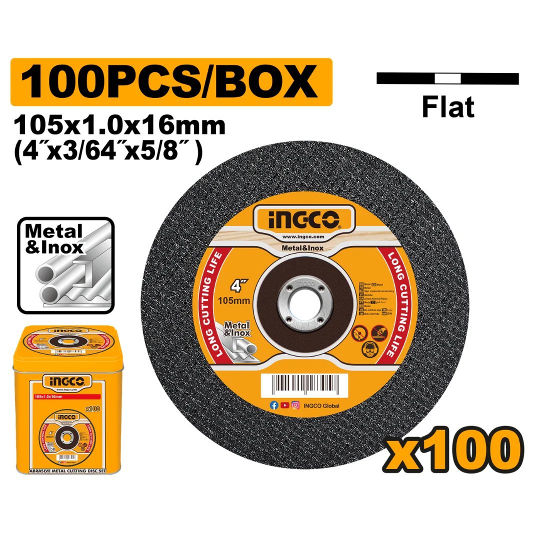 50-100 PCS Abrasive Metal Cutting Disc / Set For Angle Grinder 4 inches ING-AC - Image 3