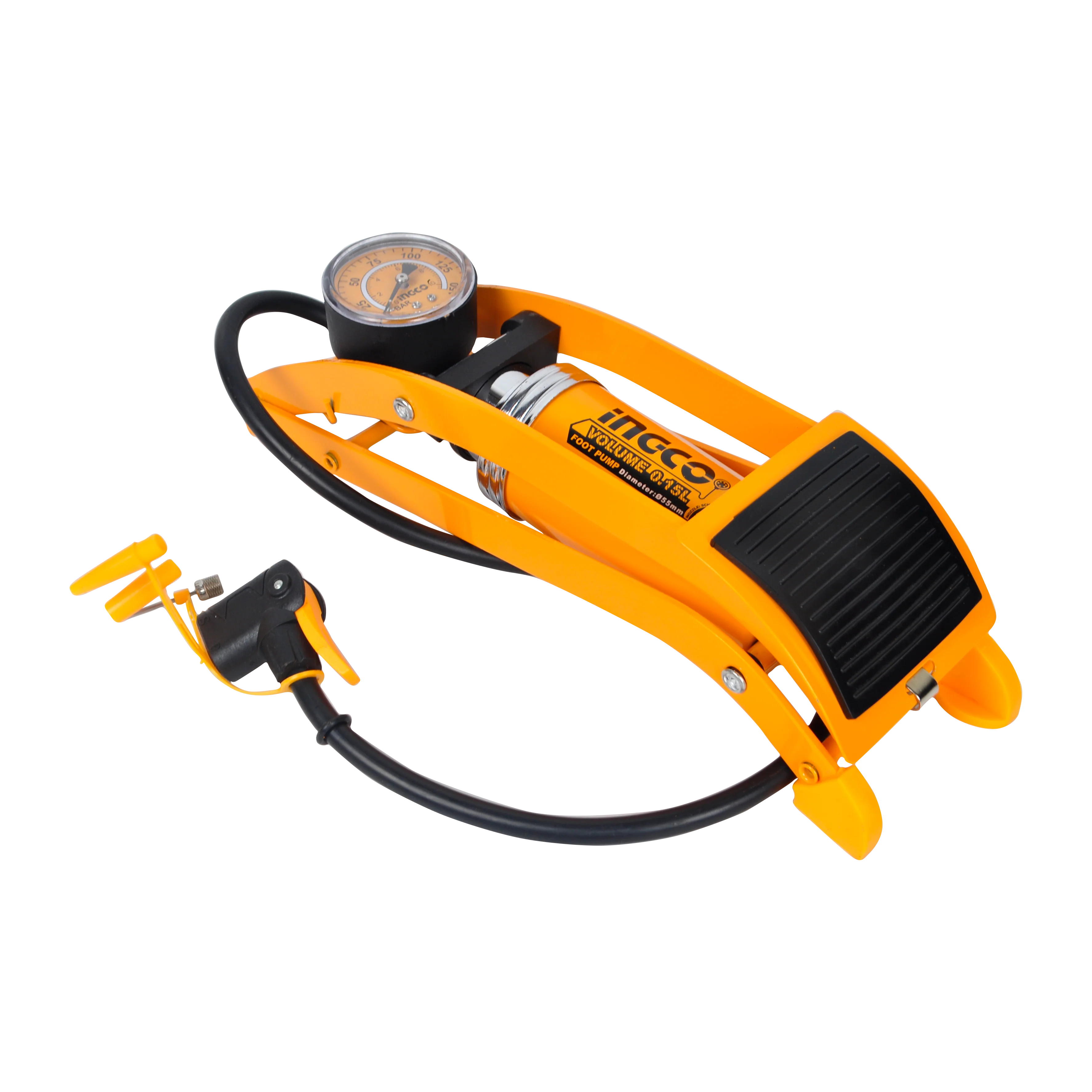 Foot Pump Steel Cylinder and Rubber Pedal MPP5511 ING-HT - Image 4